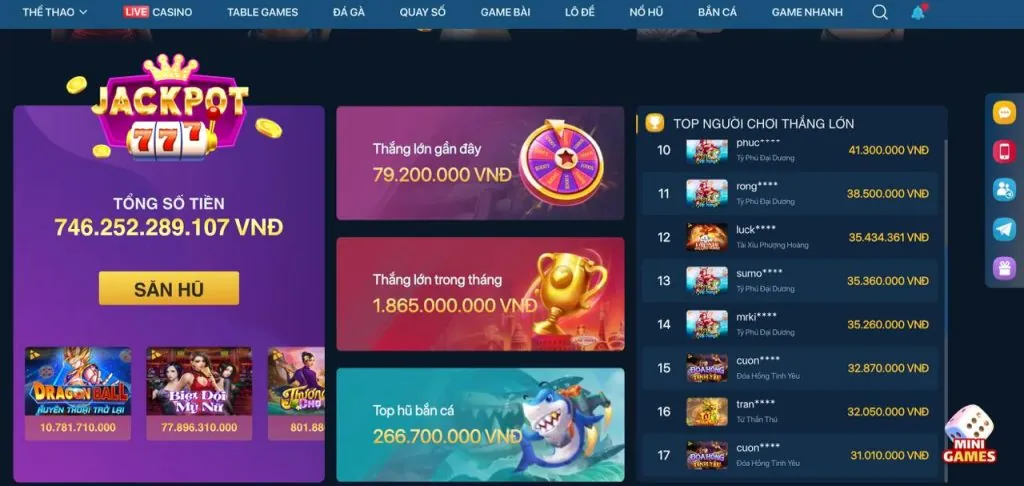 Đa dạng các loài cá và vũ khí trong game bắn cá 78wim